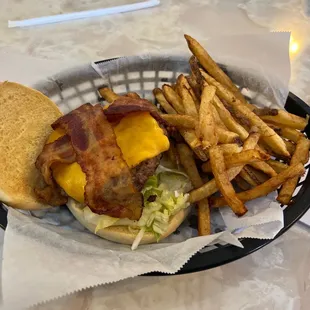 Bacon Cheeseburger basket!