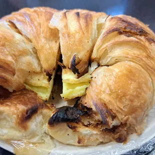Ham and cheese croissant
