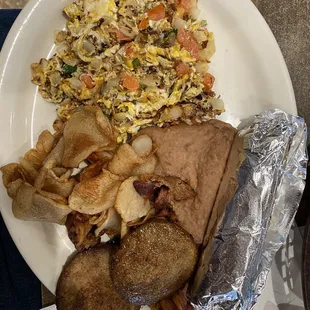 Machacado a la Mexicana plate