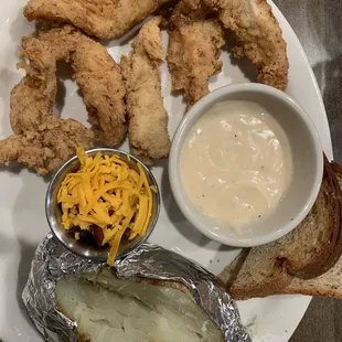 Chicken strip plate