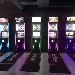 Dart boards.... apparently they have a dart league on Wednesdays.