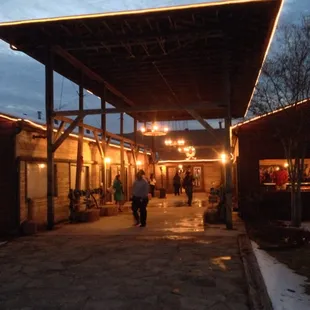 Front walk way to the party!