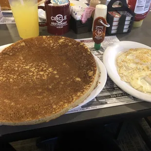 Two Eggs and One Pancake. So good!