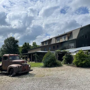 From the parking lot. Lots of personality