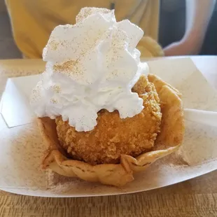 Delicious fried ice cream!