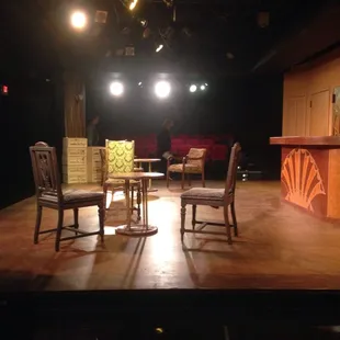 The stage for &quot;Too Many Cooks&quot;