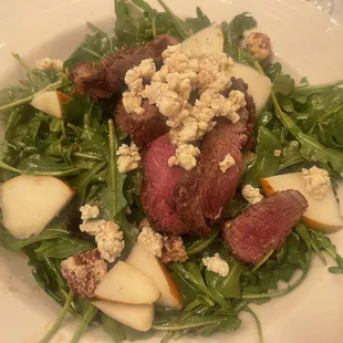 Arugula steak salad