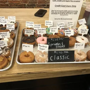 a variety of doughnuts