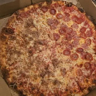 Pepperoni and sausage