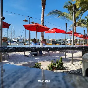 Back patio overlooking the marina
