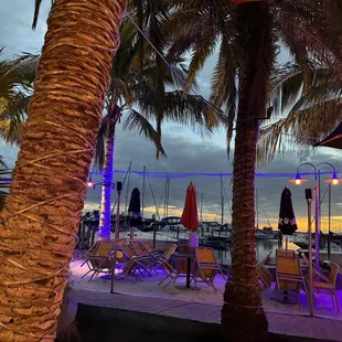 Outside dining area