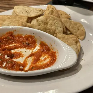 Charred eggplant &amp; Roasted Sweet Pepper Dip