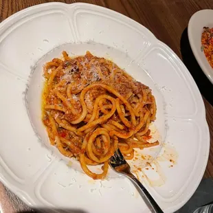 Bucatini all'Amatriciana.