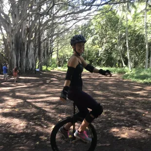 Mountain trial unicycling :)
