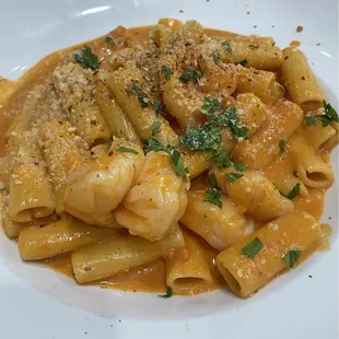 Rigatoni Alla Vodka With Shrimp