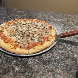 Mushroom pizza