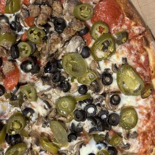 Half vegetable and half Meat