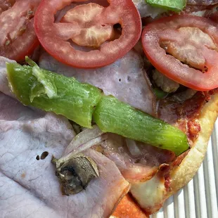 Poor prep work on the green peppers