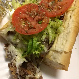 1/2 of roast beef sand