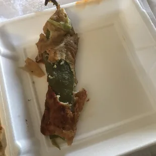 Chile Relleno, a lot of breading that I peeled off and threw away