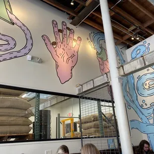 Fun murals and a look into the roastery