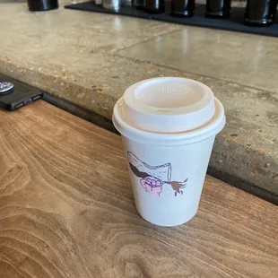 Flannel pjs, sadly they put it in a to-go cup