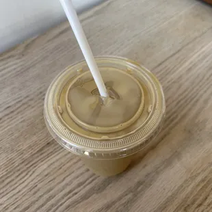 Bourbon vanilla oat milk latte- draft