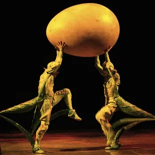 The crickets carry off the egg.