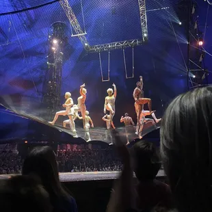 Amazing trapeze artists