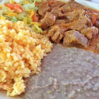 Carne Guisada Plate