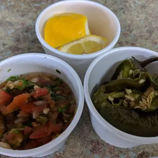 Salsa tastes fresh, and jalapenos are on point!