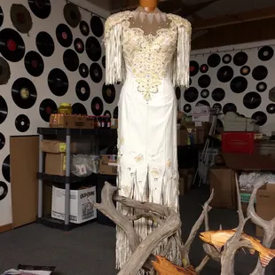 a dress on display