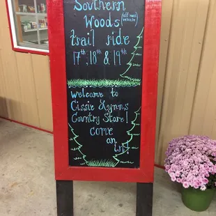 a chalkboard