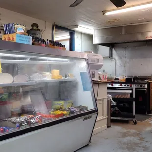 a woman sitting at a counter