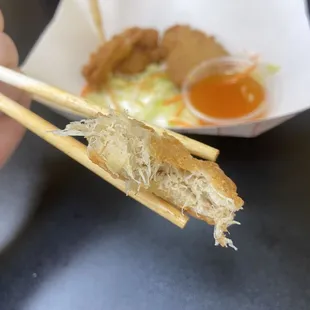 Inside of Vegan Nuggets