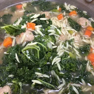Italian wedding soup- Cita&apos;s style :)
