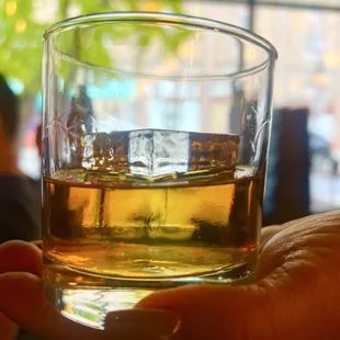 Scotch on a rock
