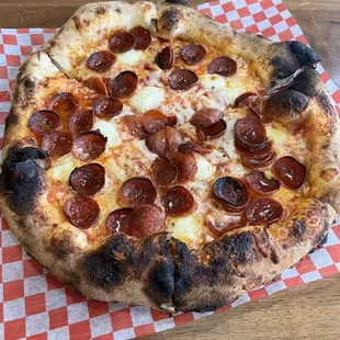 Smoked Pepperoni Pizza