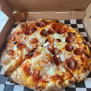 Smoked Pepperoni Pizza