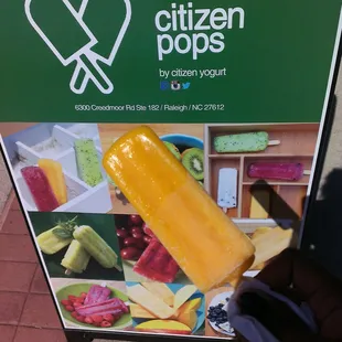 Mango Ginger popsicle!