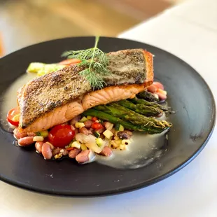 Summer Salmon with Succotash