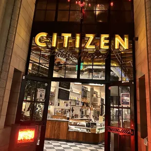 the entrance to citizen