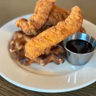 Chicken and waffle