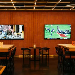 Two big screen TVs to catch the game on! Cheer on your favorite team with us.