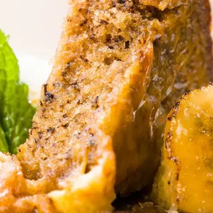 Banana Bread French Toast (3), close up/macro shot. (8/14/2022)