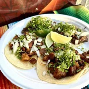 Al pastor &amp; asada tacos