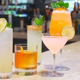 Locally inspired craft cocktails at Citra's bar.