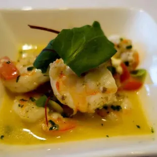 Sautéed Florida local shrimp