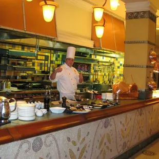 A highlight of this restaurant is watching the chefs prepare the food!