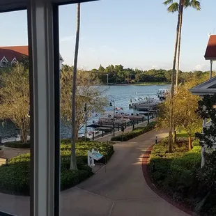 View from the restaurant